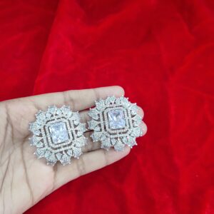 Ad earrings white