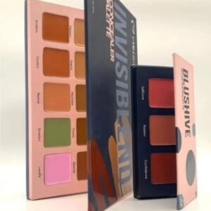 Makezmia Invisiblend Concealer Palette + FREE BlushHive Blusher Palette INSIDE