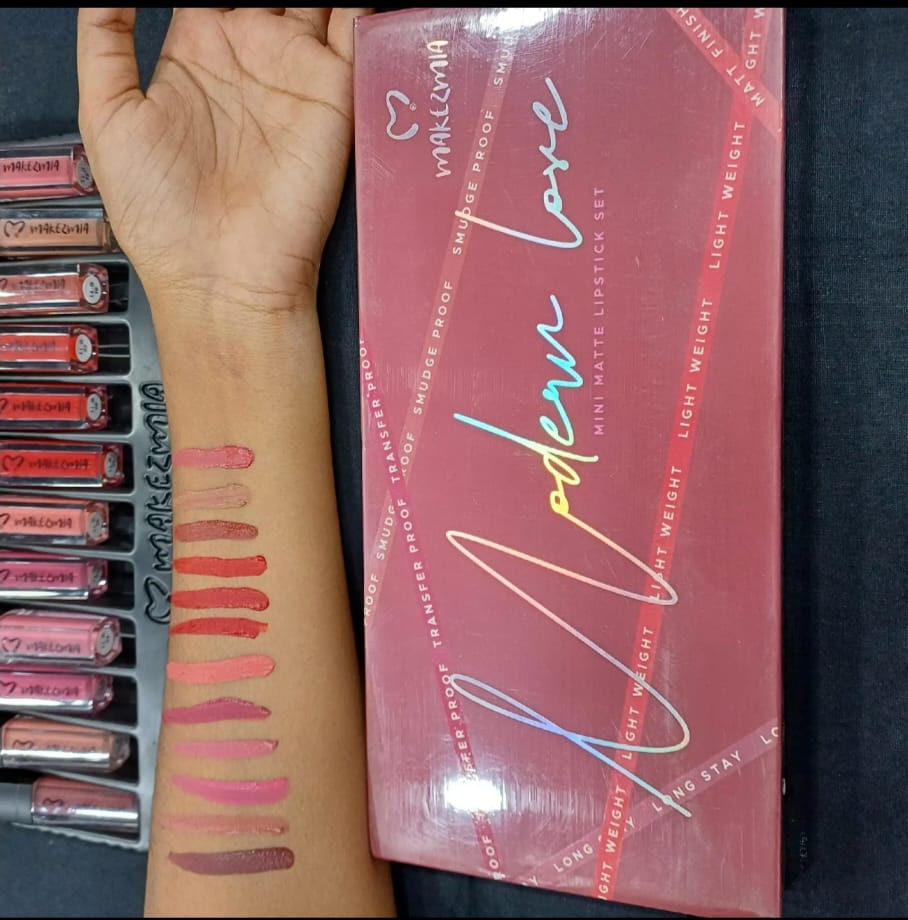 Makezmia "Modern love" Liquid lip set 12/pcs