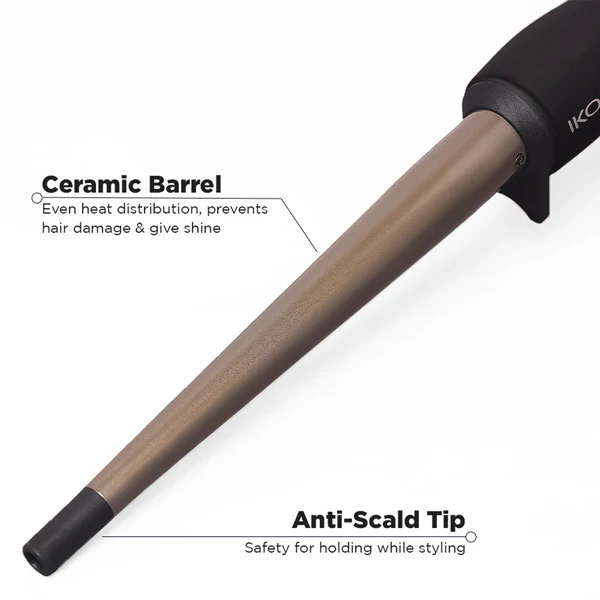 IKONIC Professional Conical Tong Hair Curler