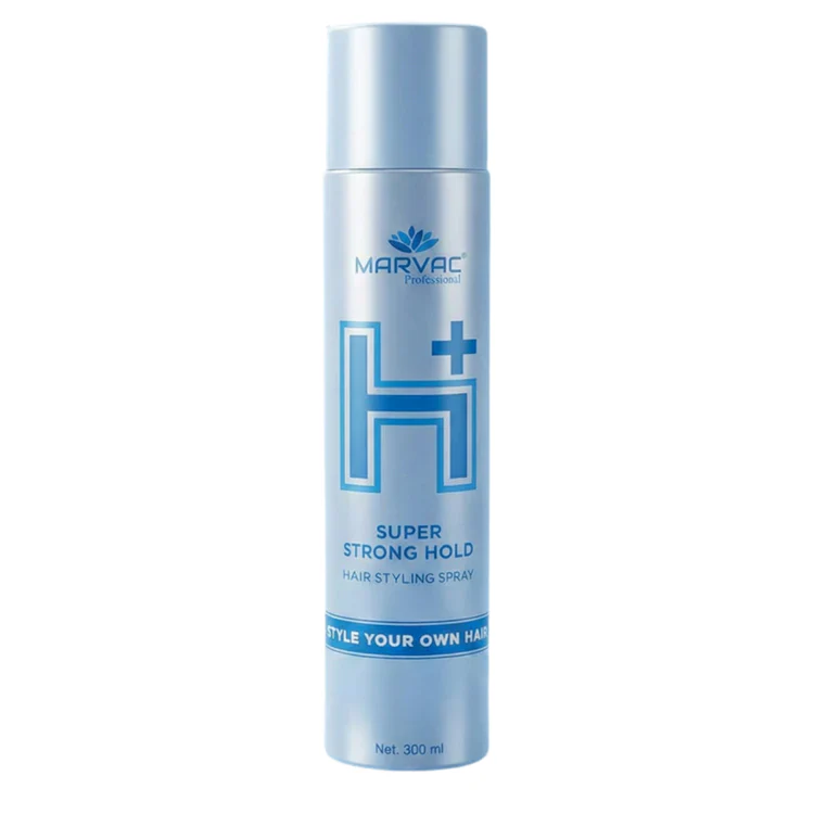MARVAC H+ SUPER STRONG HOLD HAIR SPRAY 300ML - Image 3