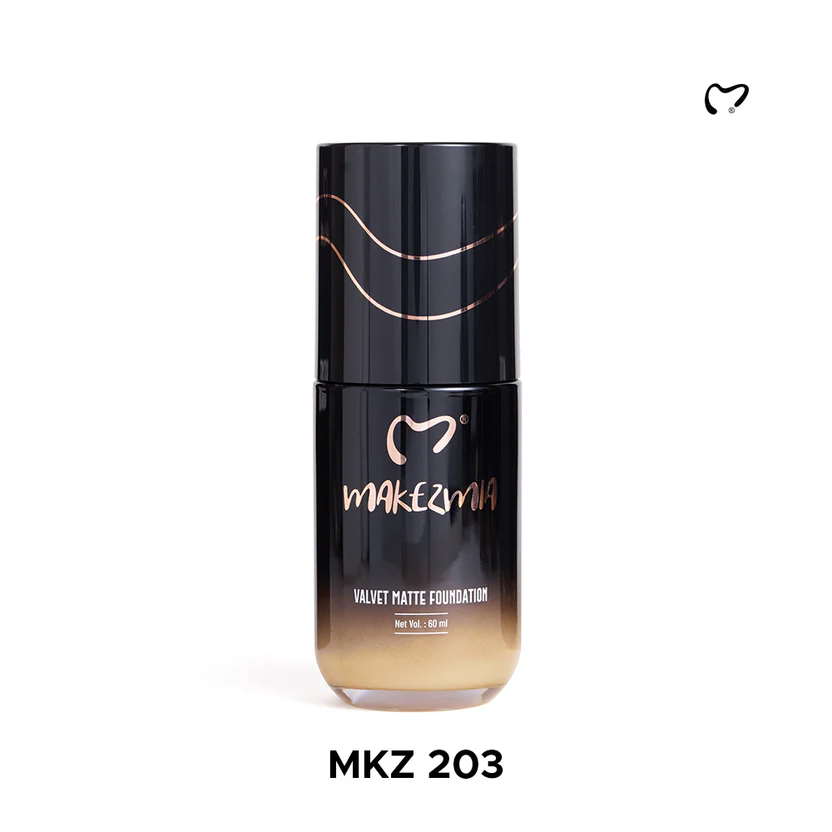 MAKEZMIA Velvet Matt Foundation MKZ 203
