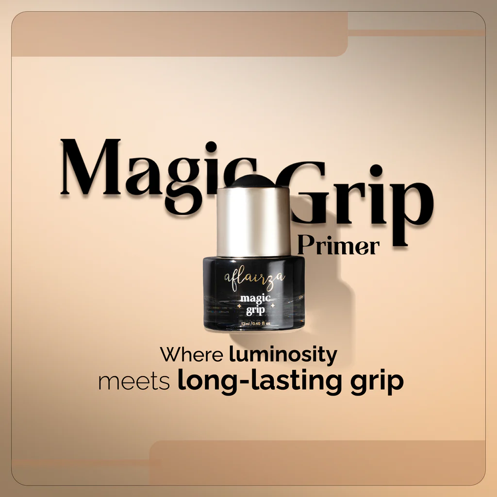 AFLAIRZA Magic Grip Primer | Sweat-Resistant & Water-Resistant | Strong Hold for Long-Lasting Makeup | Dewy Finish