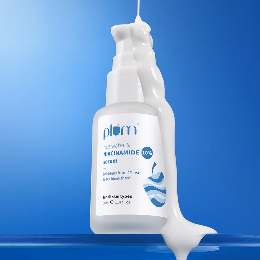 PLUM 10% Niacinamide & Rice Water Brightening Face Serum