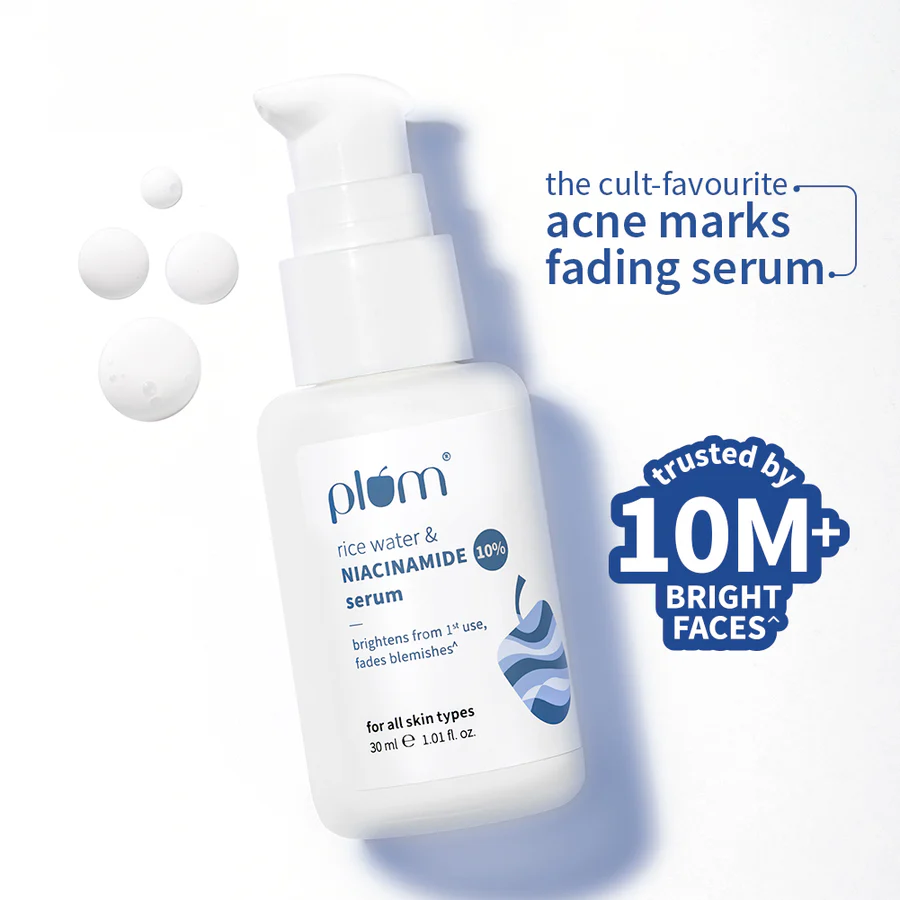 PLUM 10% Niacinamide & Rice Water Brightening Face Serum - Image 9