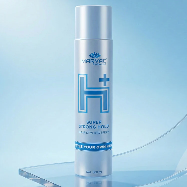 MARVAC H+ SUPER STRONG HOLD HAIR SPRAY 300ML - Image 2