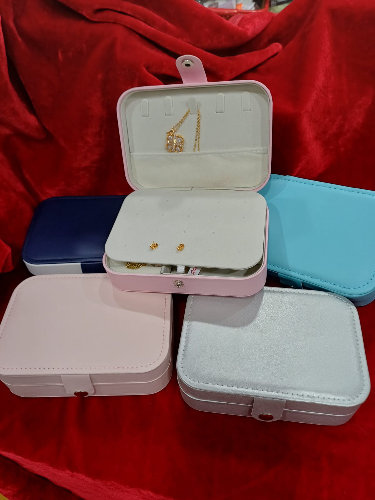Jewellery Organisers Gifts MultiLayer PU Leather Portable Home Jwell organizer Storage Box Case with Dividers Container for Rings, Earrings, Necklace for girls and women - Image 2