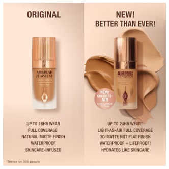 CHARLOTTE TILBURY Airbrush Flawless Foundation Foundation -(30ml) - Image 3