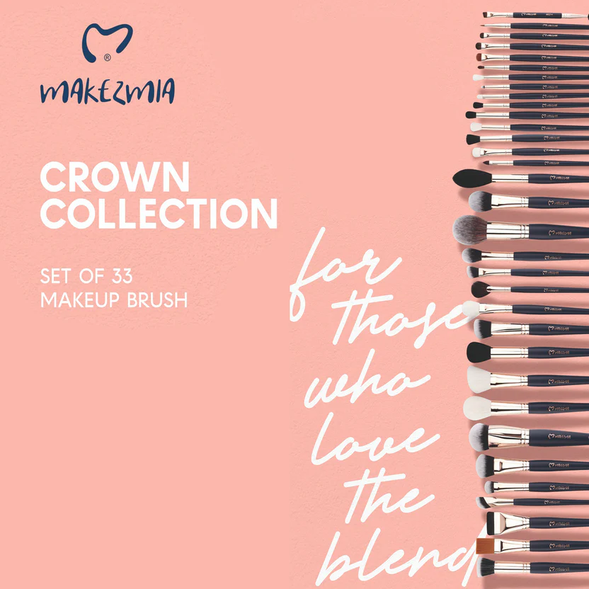 MAKEZMIA Crown Collection 33 pieces Makeup Brush Set