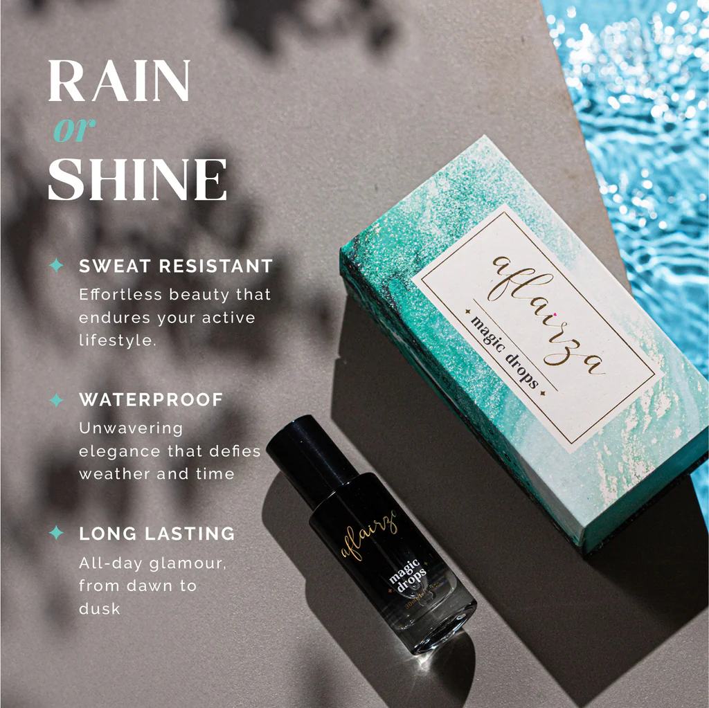 AFLAIRZA Magic Drops | Waterproof & Sweat-Resistant Makeup Serum | Feather-Light, Long-Lasting Formula with Hydro-Shield Technology | Locks Makeup, Nourishes Skin | For All Skin Types* - Image 6