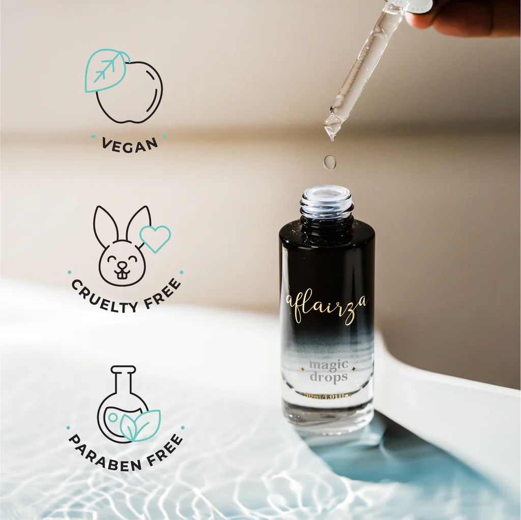 AFLAIRZA Magic Drops | Waterproof & Sweat-Resistant Makeup Serum | Feather-Light, Long-Lasting Formula with Hydro-Shield Technology | Locks Makeup, Nourishes Skin | For All Skin Types* - Image 2