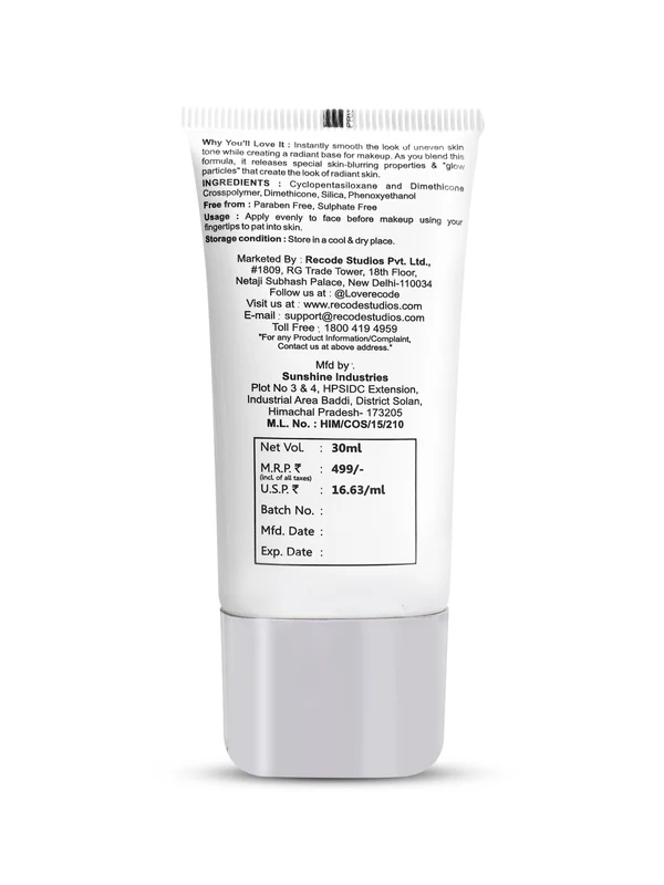 RECODE RADIANT Face Primer - 30 ML - Image 2