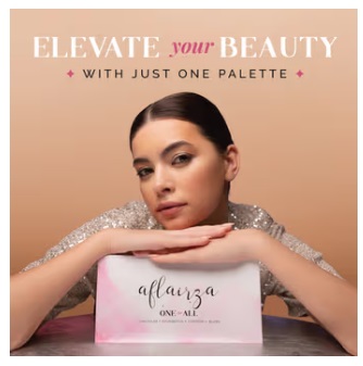 AFLAIRZA One For All Pink 18 Shades Makeup Palette - Foundation, Concealer, Blush and Contour (56g) - Image 2