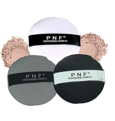 PNF PROFESSIONAL Makeup Powder Puff with Strap (3 Pcs Set, Small))