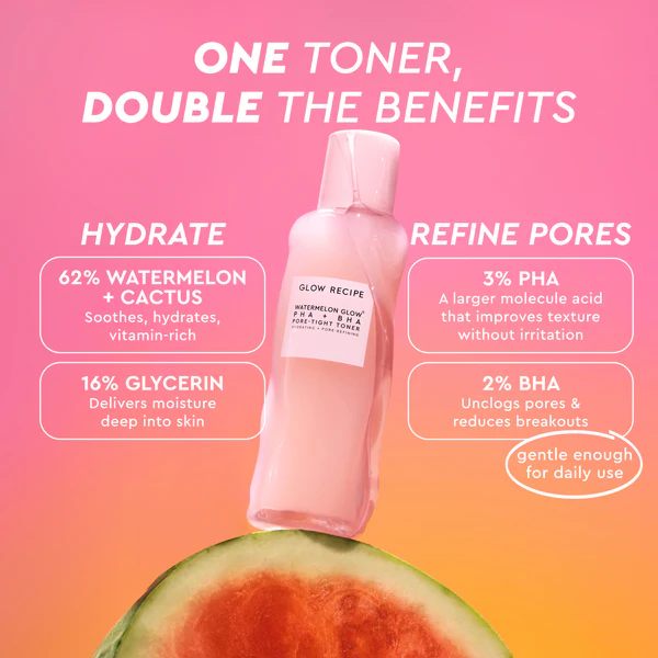 BEAUTILICIOUS Watermelon Glow PHA+BHA Pore-Tight Toner - Image 6
