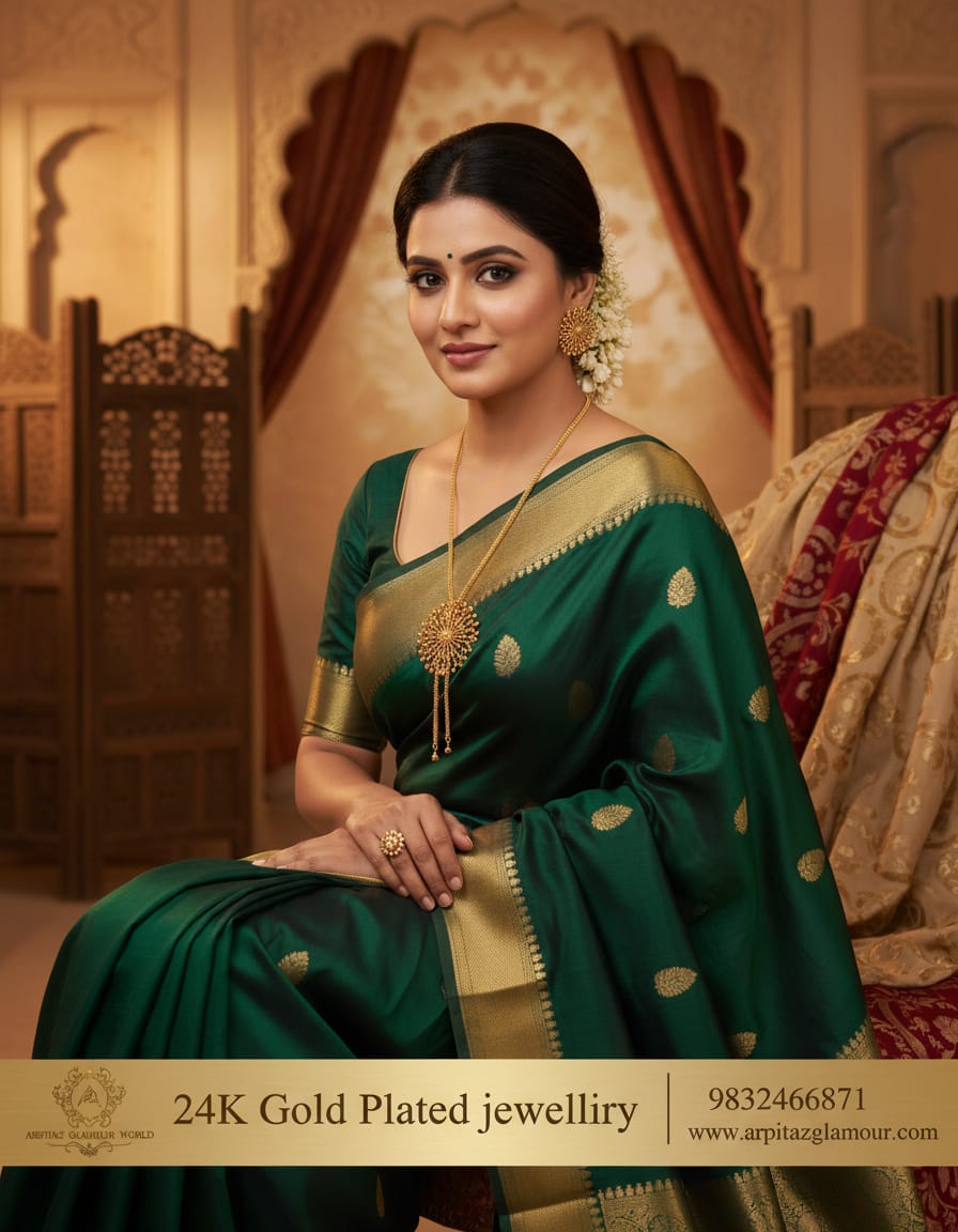 Gold plated (Tie chain) jewellery set