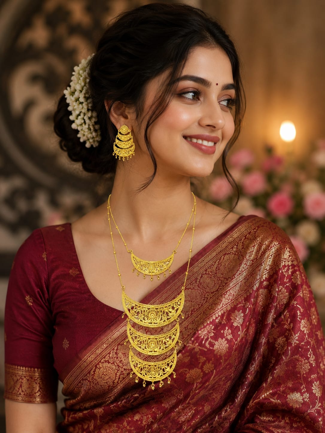 Gold plated (Rajnita Sitahar) jewellery set