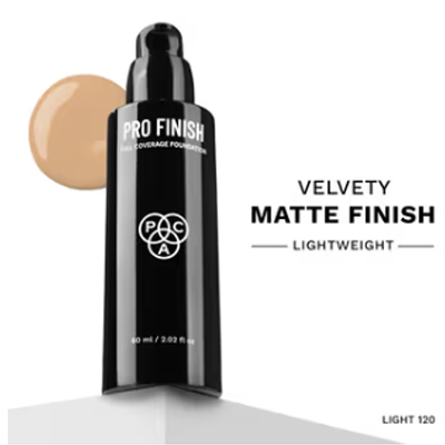 PAC Pro Finish Full Coverage Foundation-(60ml)