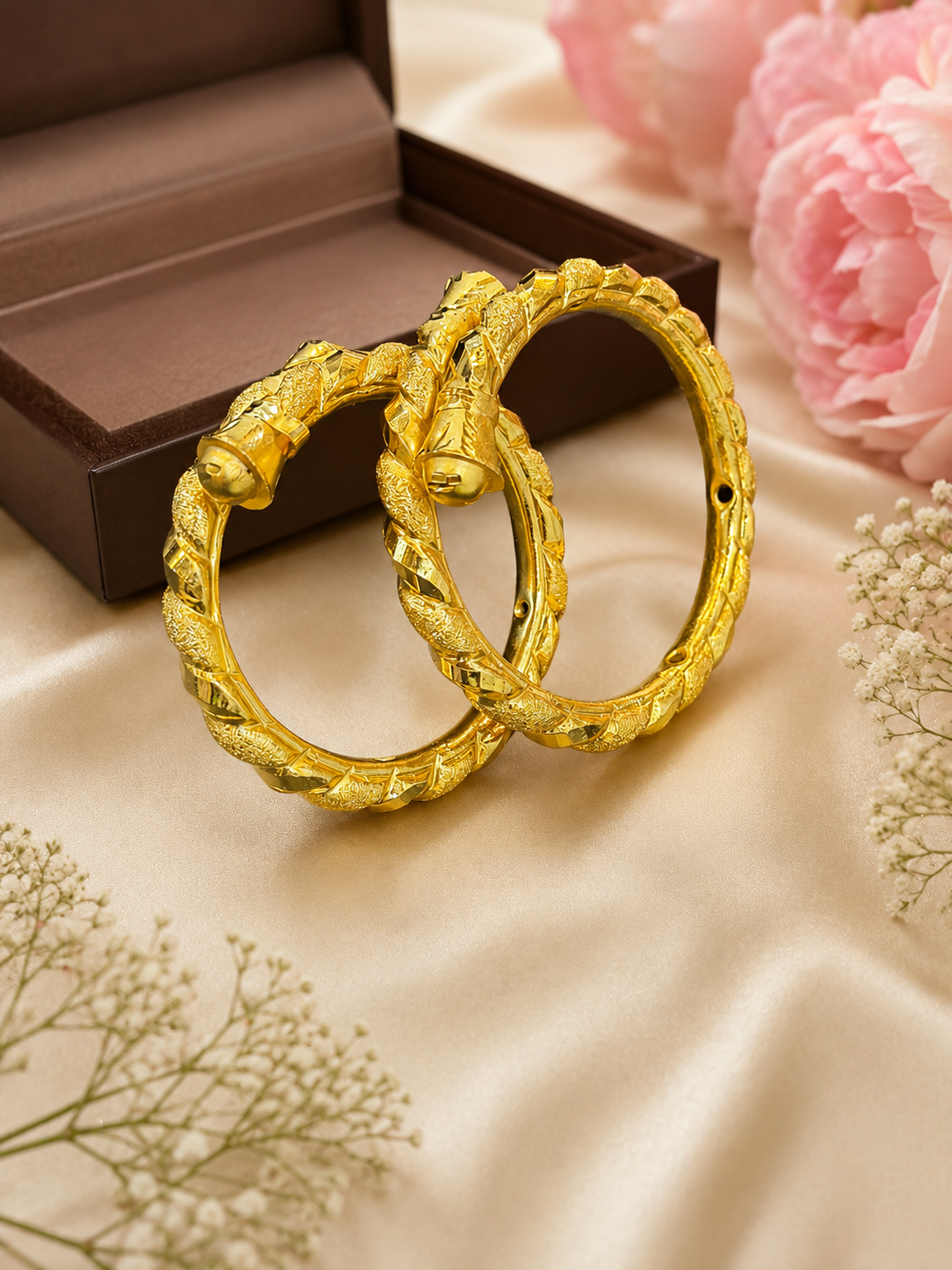 Royal Twist 24K Gold Plated Bala Pair