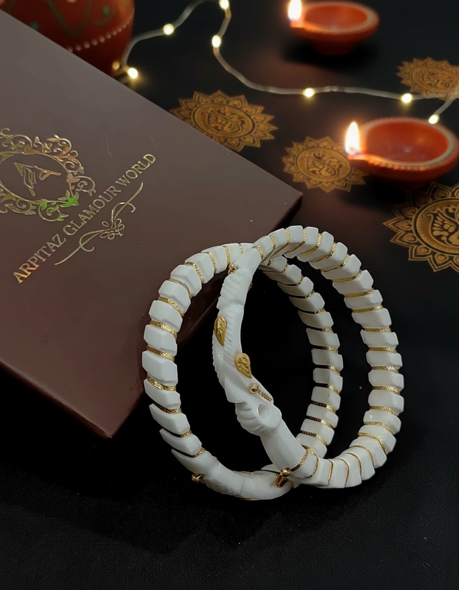 Mugar Mukh Shakha 24K Gold Plated
