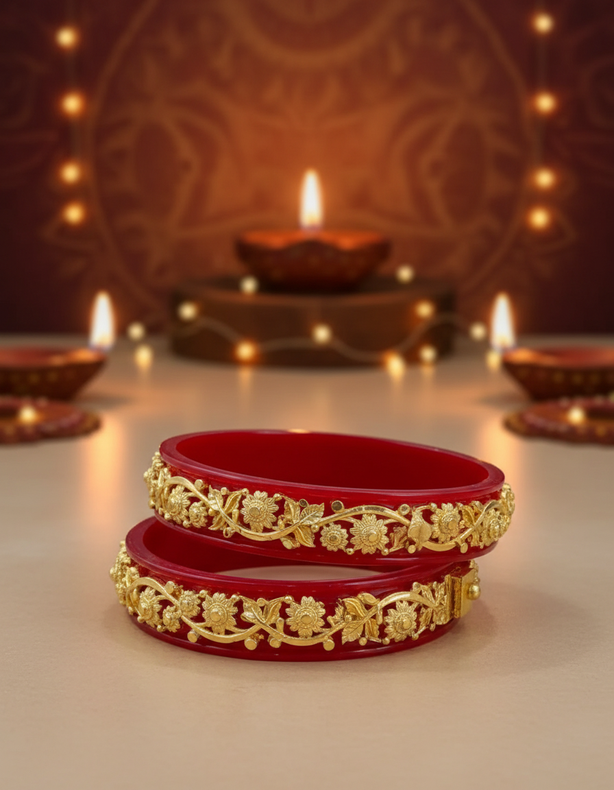 Lota Pata Pola Gold Look One Pair