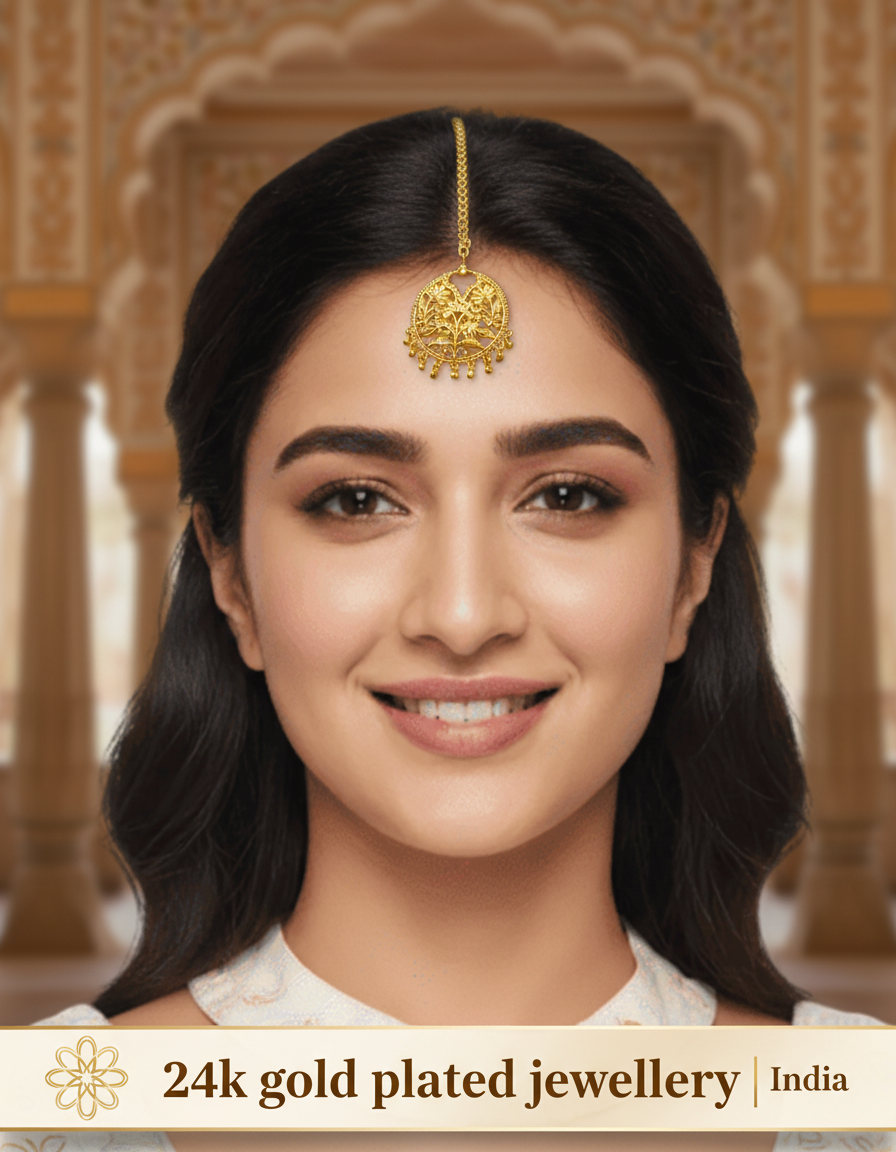 24k Gold Plated Sabeki tikli | 6 months colour warranty