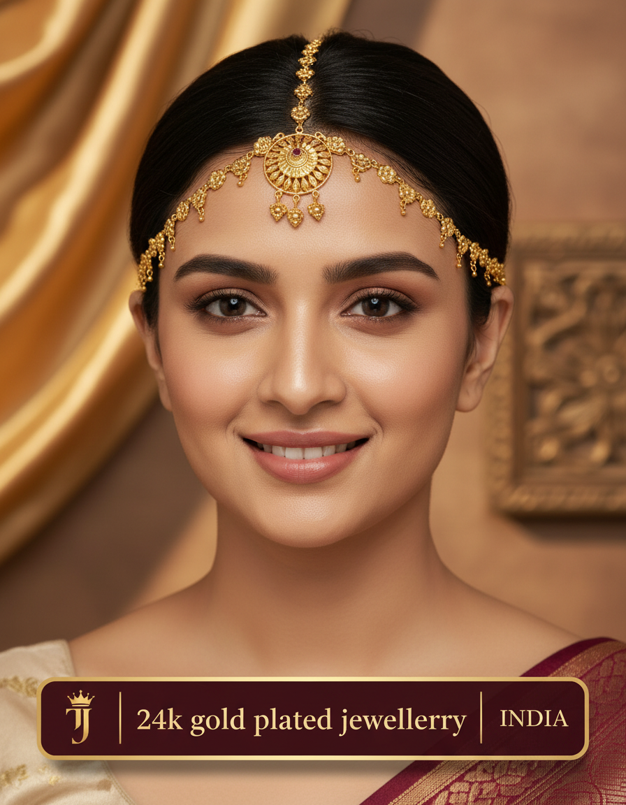 Tayra Tikli – 24K Gold Plated Traditional Bridal Headpiece
