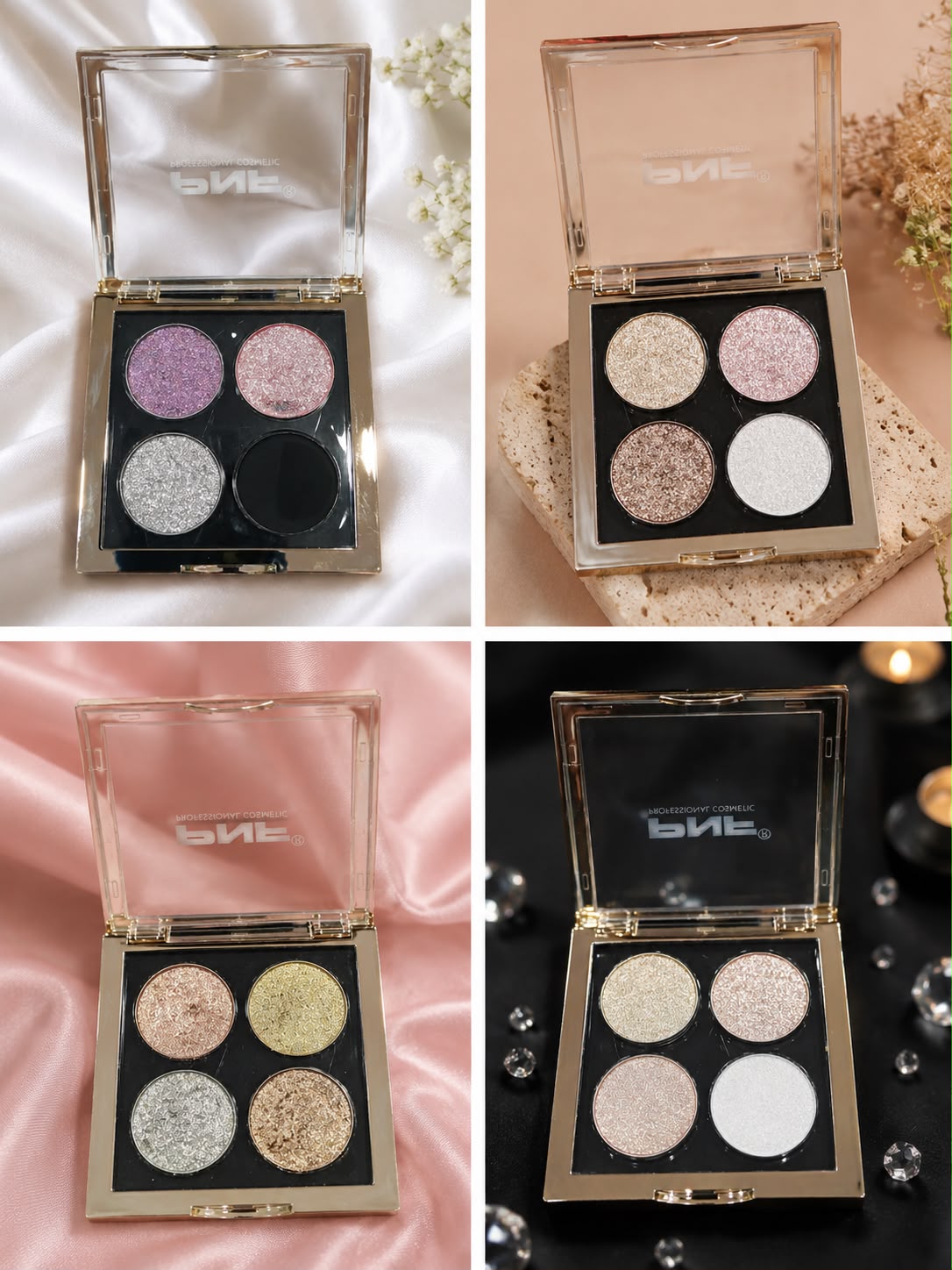 PNF 4 Colour pigment eyeshadow palette