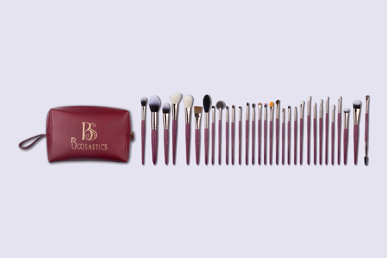 **B Cosmetics 30PC Professional Makeup Brush Set**