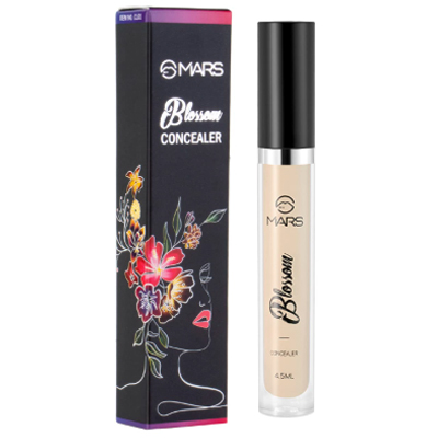 MARS Blossom liquid Concealer | Lightweight With Full Coverage | Highly Blendable Concealer for Face Makeup | (4.5 ml)